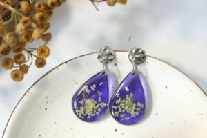 Łzy z marchwią fiolet // Kolczyki