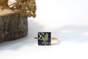 Marchew w kobalcie - kwadrat g // Pierścionek