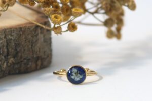 Smagliczka kobalt - małe oczko g // Pierścionek