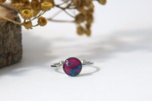 Marchew fuksja - małe oczko // Pierścionek