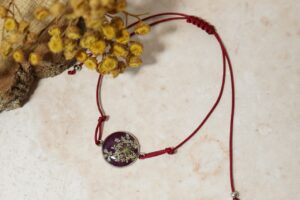 Marchew fiolet oczko // Bransoletka