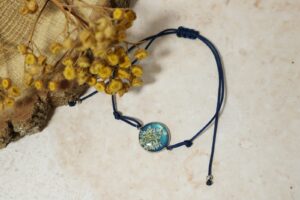 Marchew niebieskie oczko // Bransoletka