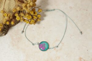 Marchew turkusowe oczko // Bransoletka