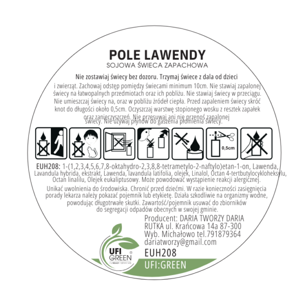 Pole lawendy // Świeczka