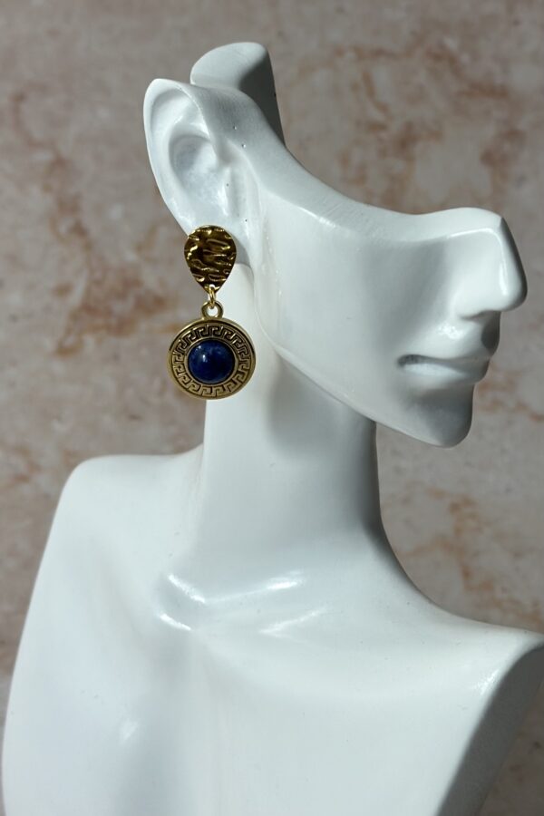 Lapis lazuli złote II // Kolczyki