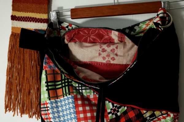 plecak-czarny-patchwork (1) Czarny patchwork // Plecak - torba