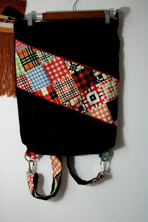 plecak-czarny-patchwork (4) Czarny patchwork // Plecak - torba
