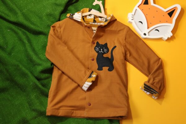 Bluza dwustronna z kotem (122 cm)