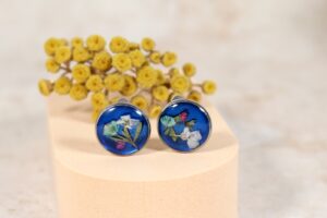 Gipsówka kobalt // Klipsy