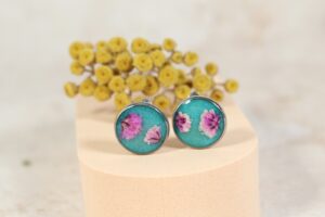 Gipsówka turkus // Klipsy