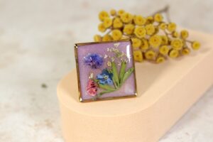 Bukiet róż - kwadrat g // Pierścionek