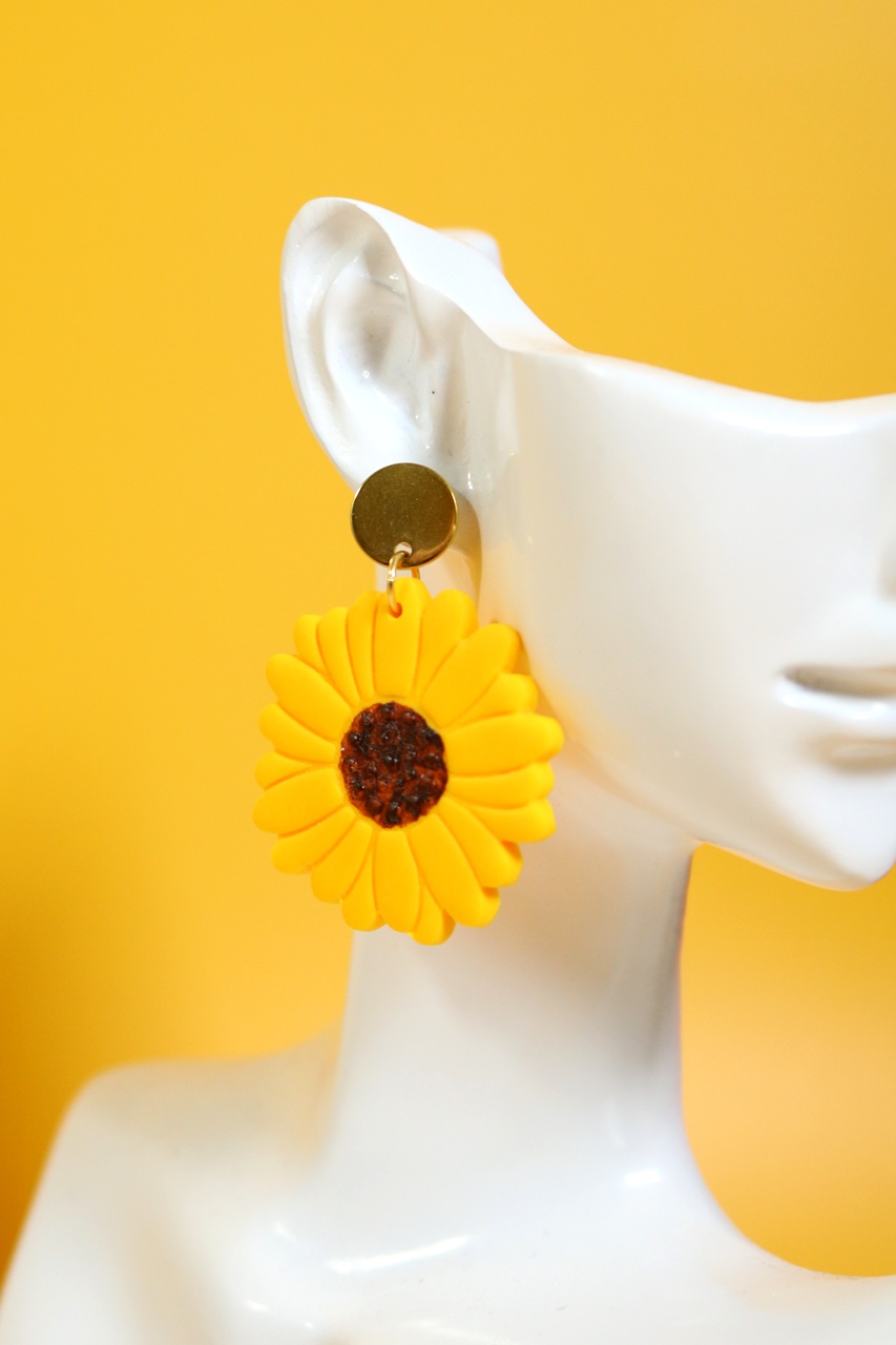 Słoneczniki // Kolczyki - obrazek 2