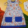 sukienka-chabrowa-lis-92-4 Chabrowa sukienka dwustronna z lisem (92 cm)