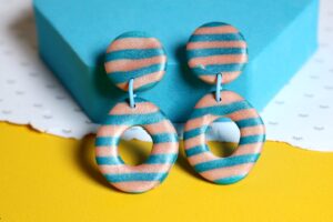 Vintage stripe // Kolczyki