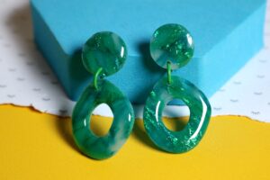 Green donut // Kolczyki