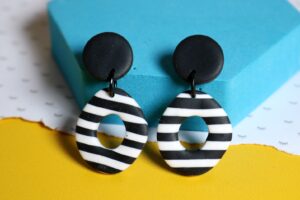 B&W donut // Kolczyki