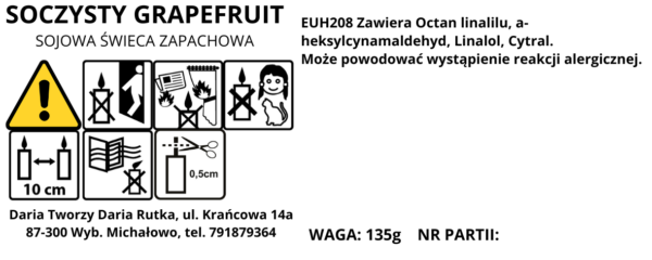 Soczysty Grapefruit // Świeczka