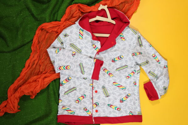 Bluza dwustronna z kotem (116 cm)