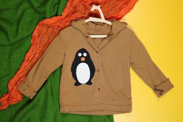 Bluza dwustronna z pingwinem (98 cm)