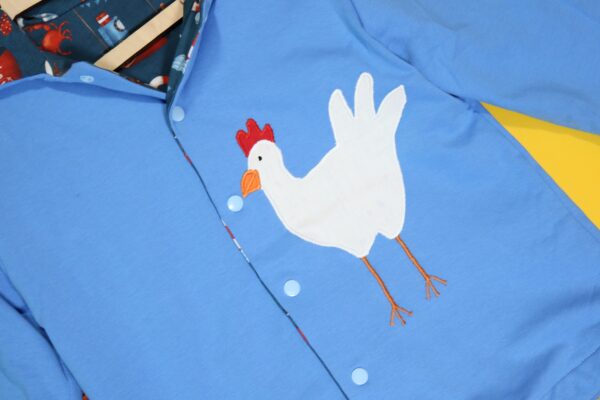 Bluza dwustronna z kurą (116 cm)