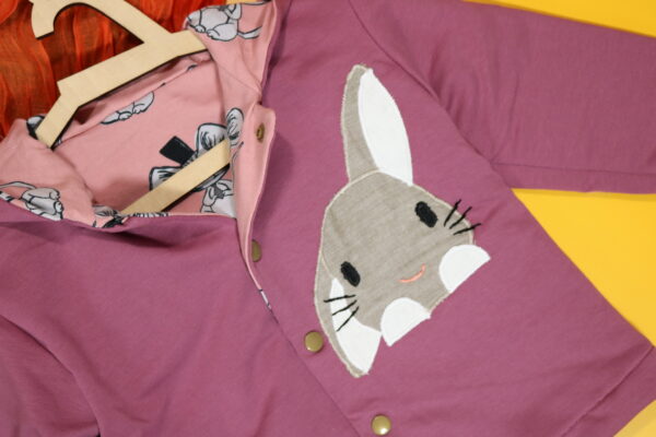 bluza-rozowa-krolik-803 Bluza dwustronna z królikiem (80 cm)