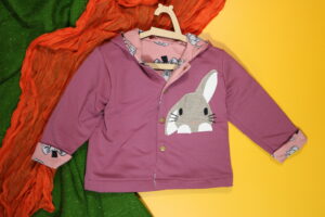 Bluza dwustronna z królikiem (80 cm)