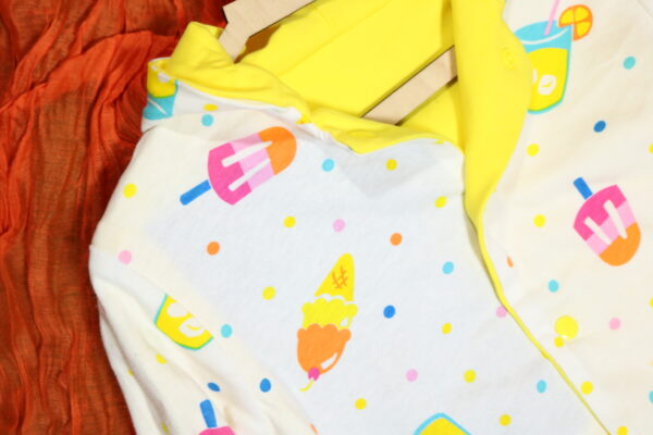 bluza-zolta-lis-863 Bluza dwustronna z lisem (86 cm)