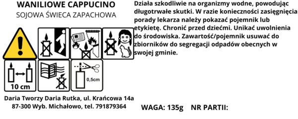 Waniliowe cappucino // Świeczka