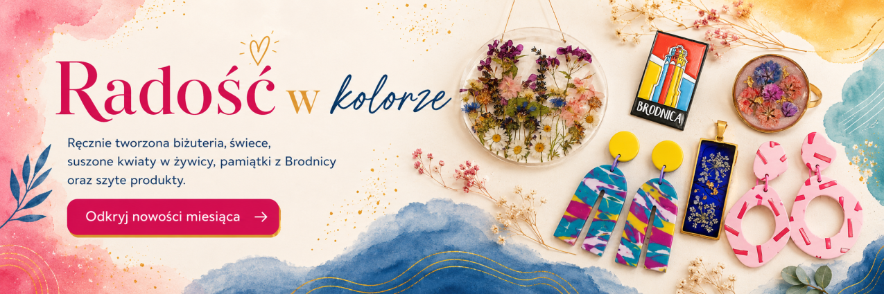 Baner Radość w kolorze Daria Tworzy